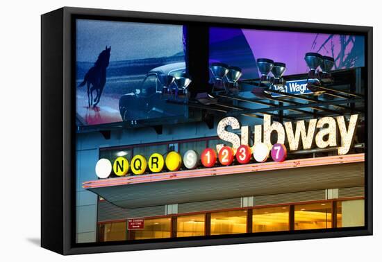 Subway Stations - Manhattan - New York City - United States-Philippe Hugonnard-Framed Premier Image Canvas