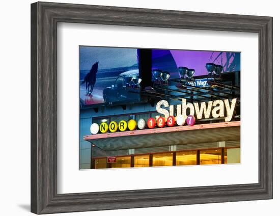 Subway Stations - Manhattan - New York City - United States-Philippe Hugonnard-Framed Premium Photographic Print