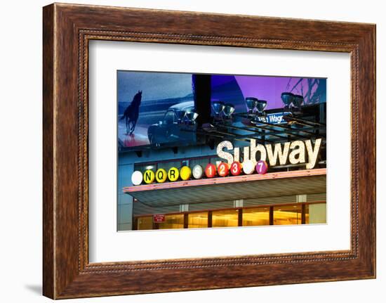 Subway Stations - Manhattan - New York City - United States-Philippe Hugonnard-Framed Premium Photographic Print