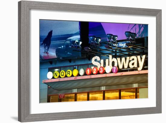 Subway Stations - Manhattan - New York City - United States-Philippe Hugonnard-Framed Photographic Print