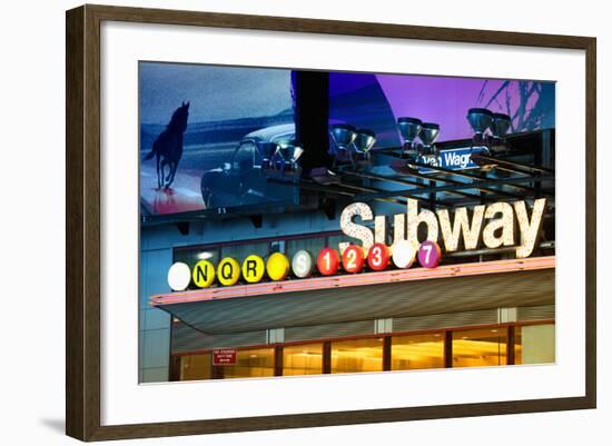 Subway Stations - Manhattan - New York City - United States-Philippe Hugonnard-Framed Photographic Print