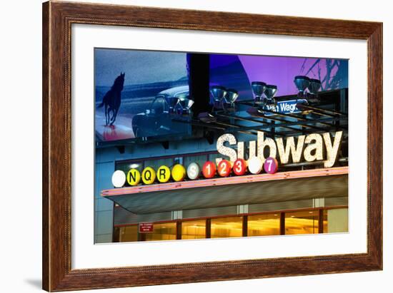 Subway Stations - Manhattan - New York City - United States-Philippe Hugonnard-Framed Photographic Print