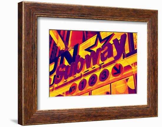 Subway Stations - Pop Art - New York City - United States-Philippe Hugonnard-Framed Photographic Print