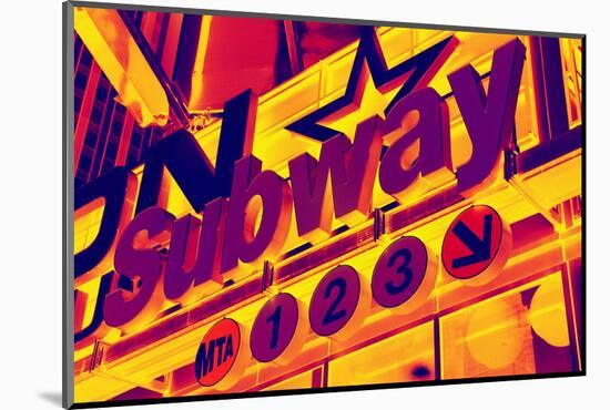 Subway Stations - Pop Art - New York City - United States-Philippe Hugonnard-Mounted Photographic Print