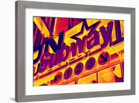 Subway Stations - Pop Art - New York City - United States-Philippe Hugonnard-Framed Photographic Print