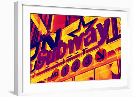 Subway Stations - Pop Art - New York City - United States-Philippe Hugonnard-Framed Photographic Print