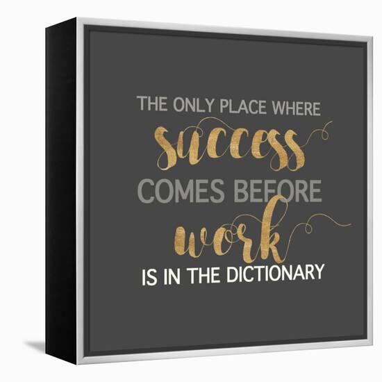 Success Comes Before Work-Bella Dos Santos-Framed Stretched Canvas