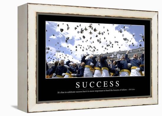 Success: Inspirational Quote and Motivational Poster-null-Framed Premier Image Canvas