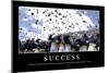 Success: Inspirational Quote and Motivational Poster-null-Mounted Photographic Print