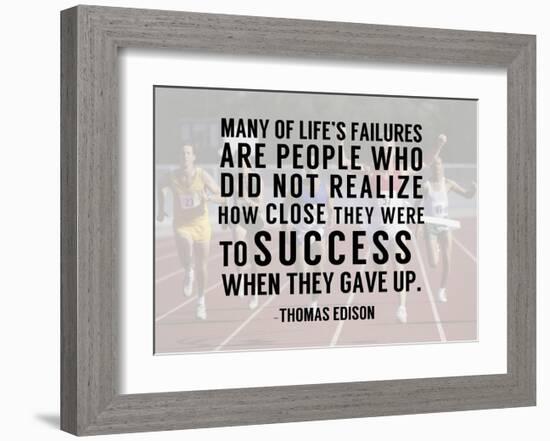 Success - runners-Sports Mania-Framed Art Print