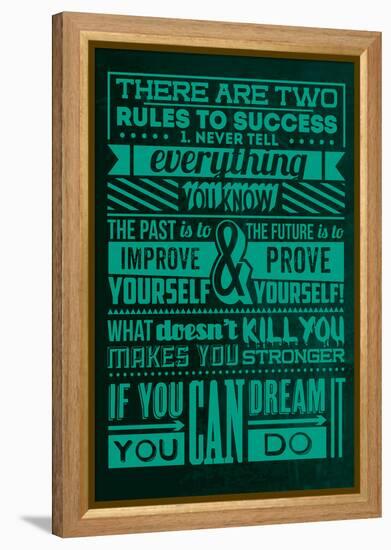 Success Set Green-Lorand Okos-Framed Stretched Canvas