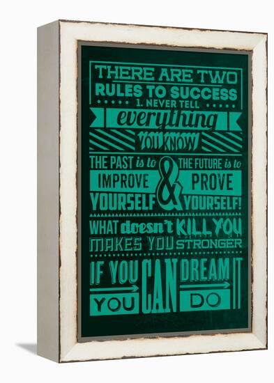 Success Set Green-Lorand Okos-Framed Stretched Canvas