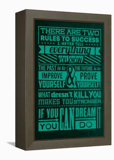 Success Set Green-Lorand Okos-Framed Stretched Canvas