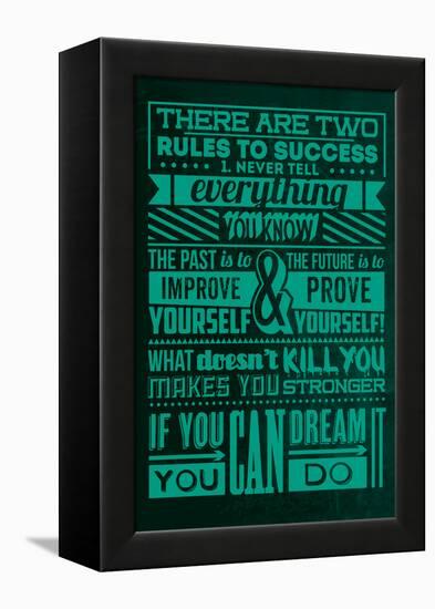 Success Set Green-Lorand Okos-Framed Stretched Canvas