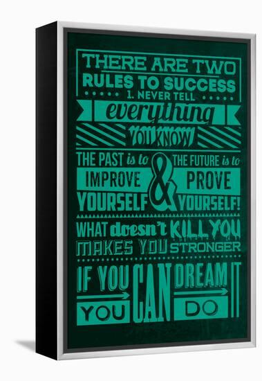 Success Set Green-Lorand Okos-Framed Stretched Canvas