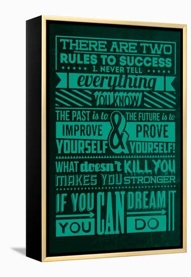 Success Set Green-Lorand Okos-Framed Stretched Canvas