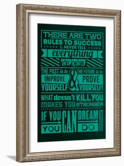 Success Set Green-Lorand Okos-Framed Premium Giclee Print