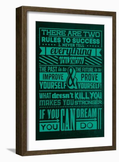 Success Set Green-Lorand Okos-Framed Premium Giclee Print