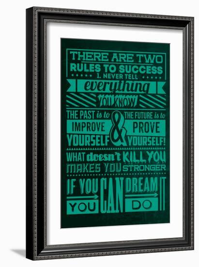 Success Set Green-Lorand Okos-Framed Premium Giclee Print