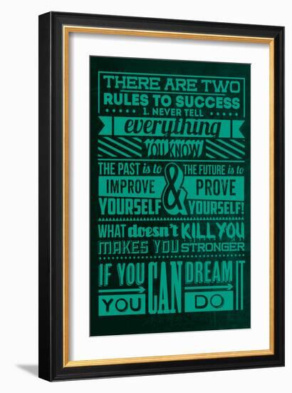 Success Set Green-Lorand Okos-Framed Premium Giclee Print