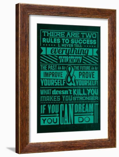 Success Set Green-Lorand Okos-Framed Art Print