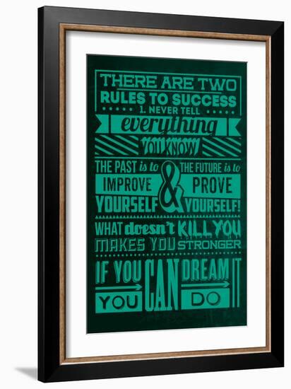 Success Set Green-Lorand Okos-Framed Art Print