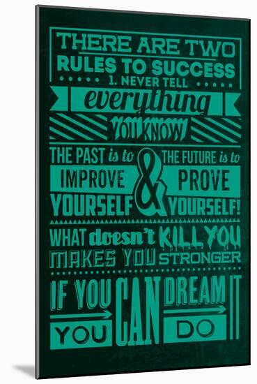 Success Set Green-Lorand Okos-Mounted Art Print