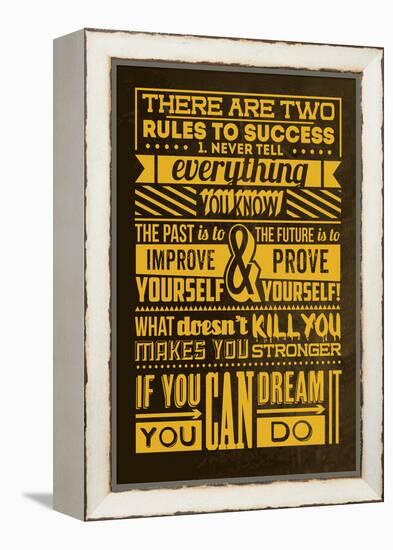 Success Set Yellow-Lorand Okos-Framed Stretched Canvas