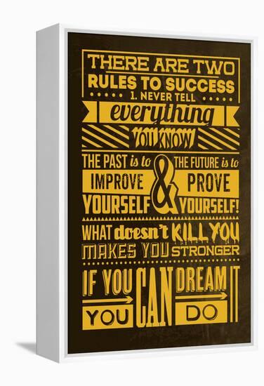 Success Set Yellow-Lorand Okos-Framed Stretched Canvas