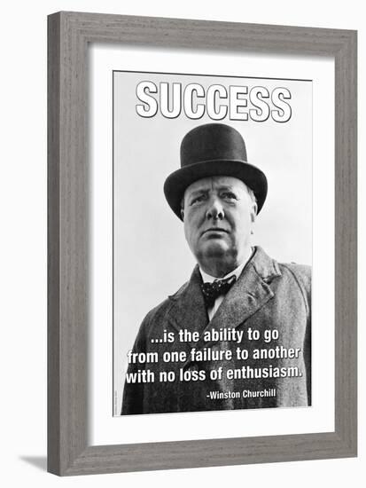 Success-null-Framed Art Print