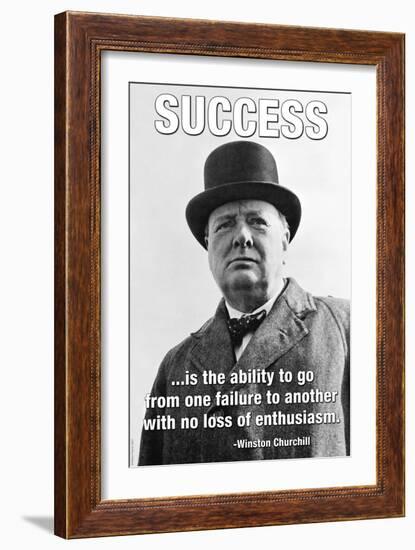 Success-null-Framed Art Print