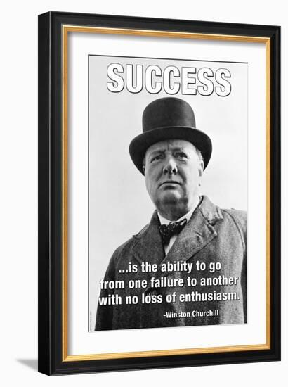 Success-null-Framed Art Print