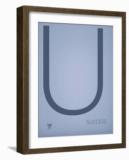 Success-TypeLike-Framed Art Print