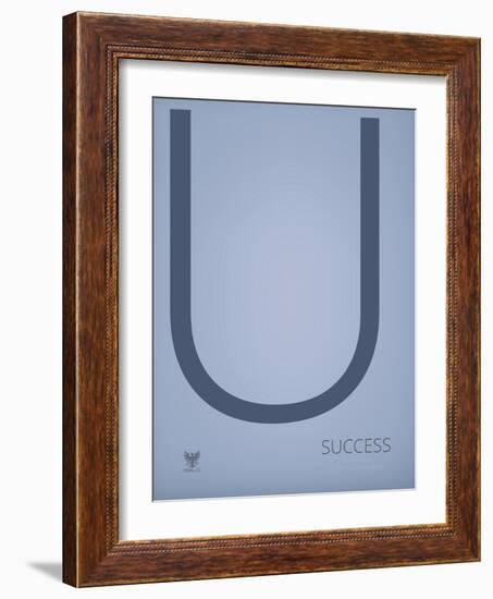 Success-TypeLike-Framed Art Print