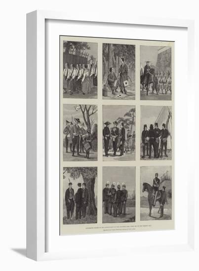 Successive Stages in the Development of the Japanese Army from 1867 to the Present Day-null-Framed Giclee Print