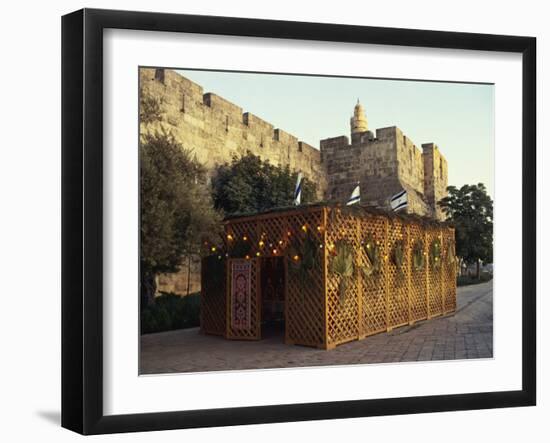 Succot, Festival of the Tabernacles, Tower of David, Jerusalem, Israel, Middle East-Simanor Eitan-Framed Photographic Print