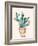 Succulant H-Boho Hue Studio-Framed Art Print