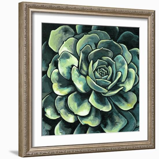 Succulent Bloom II-Megan Meagher-Framed Art Print