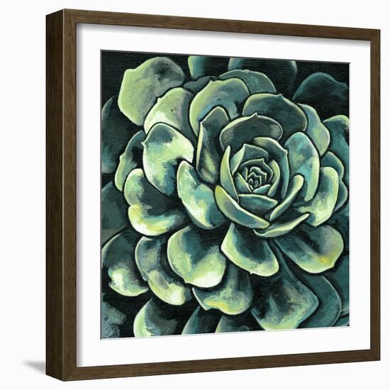 Succulent Bloom II-Megan Meagher-Framed Art Print