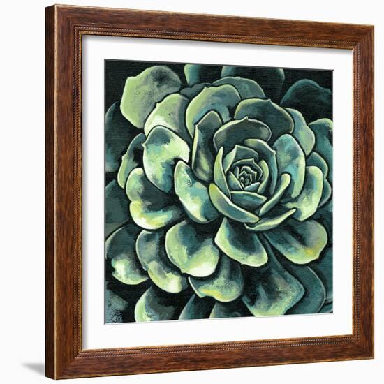 Succulent Bloom II-Megan Meagher-Framed Art Print