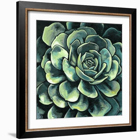 Succulent Bloom II-Megan Meagher-Framed Art Print