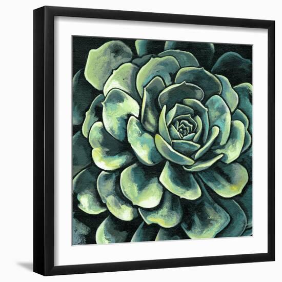 Succulent Bloom II-Megan Meagher-Framed Art Print