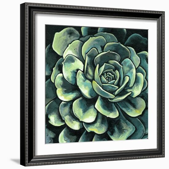 Succulent Bloom II-Megan Meagher-Framed Art Print