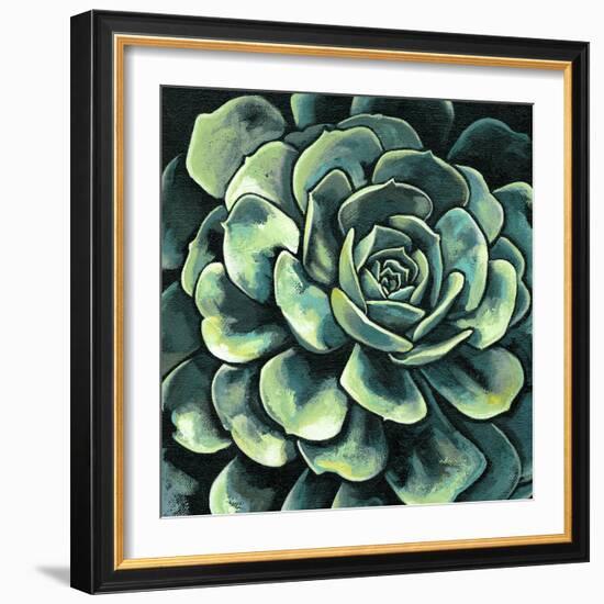 Succulent Bloom II-Megan Meagher-Framed Art Print