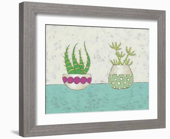 Succulent Duo I-Chariklia Zarris-Framed Art Print