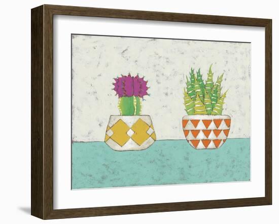 Succulent Duo II-Chariklia Zarris-Framed Art Print