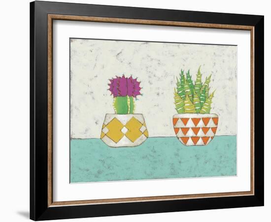 Succulent Duo II-Chariklia Zarris-Framed Art Print