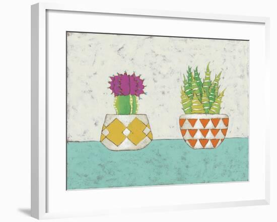 Succulent Duo II-Chariklia Zarris-Framed Art Print