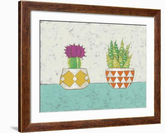 Succulent Duo II-Chariklia Zarris-Framed Art Print