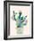 Succulent In Teal B-Boho Hue Studio-Framed Art Print